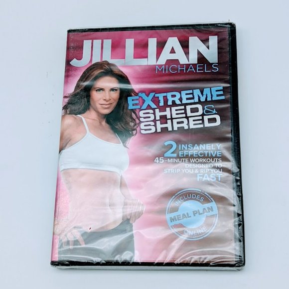 Jillian Michaels Extreme Shred & Shred Workout Exercise DVD Gaiam New Sealed - Picture 1 of 7